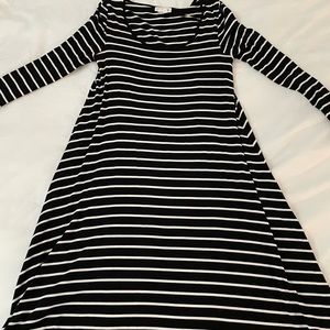 Ingrid & Isabel Maternity Striped Dress, Size Small